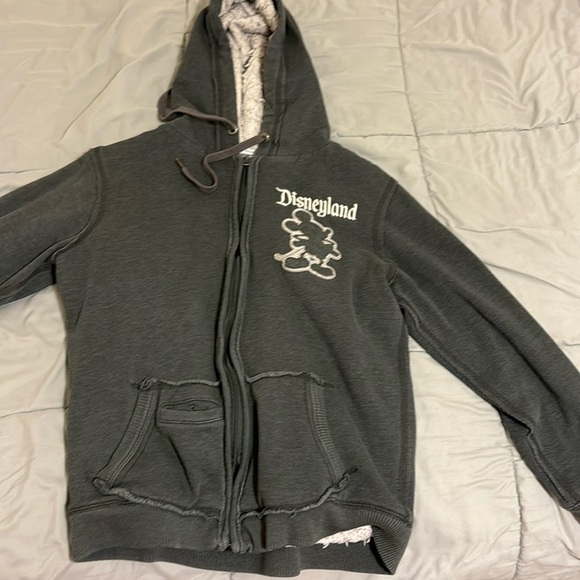 Disney 55th Anniversary Mickey Mouse Hoodie - Grey Sweatshirt Fur Disneyland - Picture 1 of 7